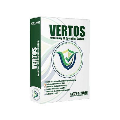 VERTOS OS — App de compliance da Vet.Flow para responder notificações VISA, gestão de PGRSS, Manual de Boas Práticas e Dossiê RT veterinário