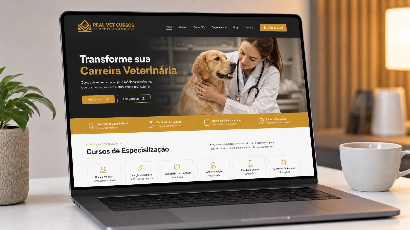 Curso de imersão prática veterinária da Real Vet Cursos — treinamento intensivo presencial com turmas reduzidas